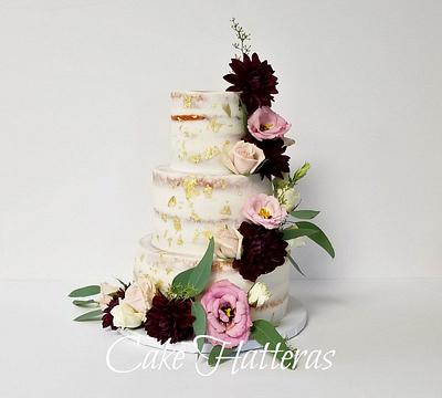 Naked Wedding Cake - Cake by Donna Tokazowski- Cake Hatteras, Martinsburg WV
