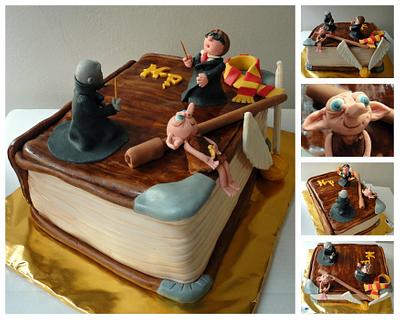 Harry Potter book cake - Cake by Paladarte El Salvador