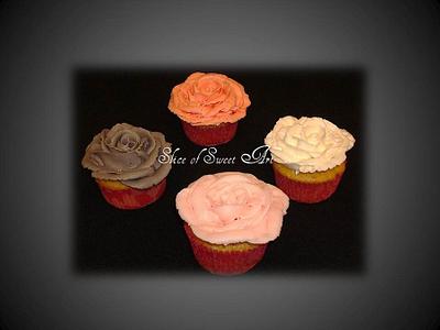 Rose Cupcakes - Cake by Slice of Sweet Art