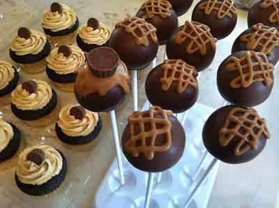 Peanut Butter Cupcakes & Cake Pops - Cake by Michelle Allen