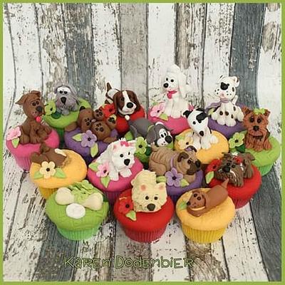 Doggie cupcakes - Cake by Karen Dodenbier