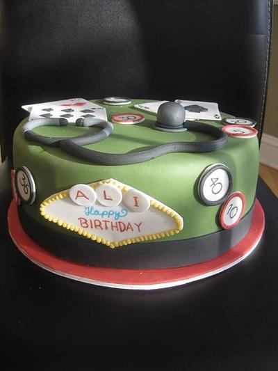 Vegas themed cake for a budding doctor - Cake by Huma