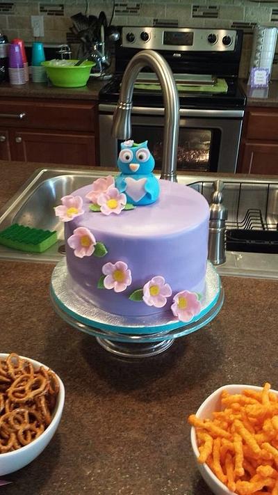 Owl Cake - Cake by Delani's Delights