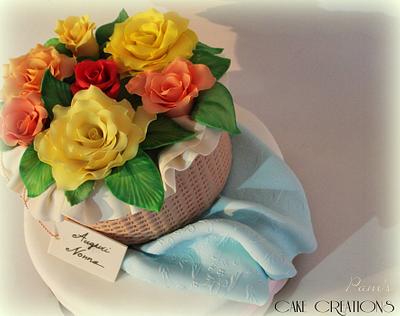 basket cake birthday - Cake by Pamela Iacobellis