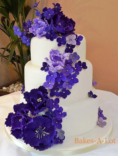 Purple Tulips - Cake by BakesALot