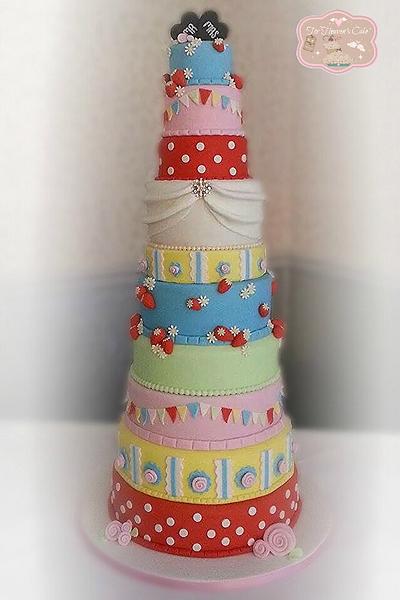 10 tiers of kidston inspired - Cake by Bobbie-Anne Wright (For Heaven's Cake)