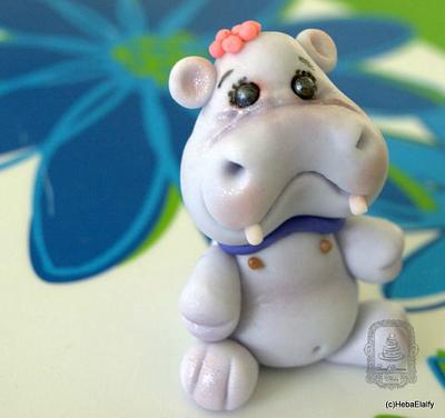 Hippo topper - Cake by Sweet Dreams by Heba 