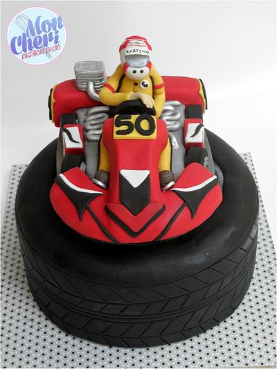 Karting Cake - Cake by Mon Cheri Cakes