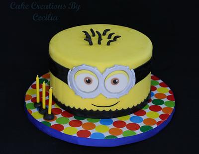 Minion Birthday Cake - Cake by CakeCreationsCecilia