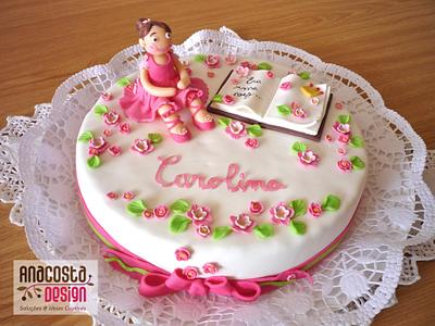 The little princess who loves stories! - Cake by Ana Costa