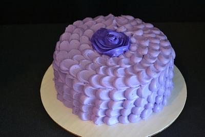 My first petal effect cake! - Cake by ShrdhaSweetCreations