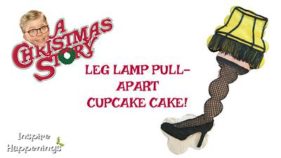 A CHRISTMAS STORY LEG LAMP CUPCAKE CAKE! - Cake by Miss Trendy Treats