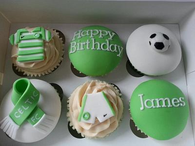Celtic Football club Cupcakes  - Cake by Mrsmurraycakes