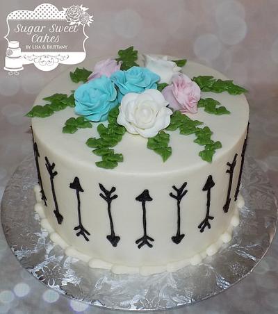 Arrows & Roses - Cake by Sugar Sweet Cakes