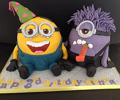 Party minions  - Cake by Bubba's cakes 