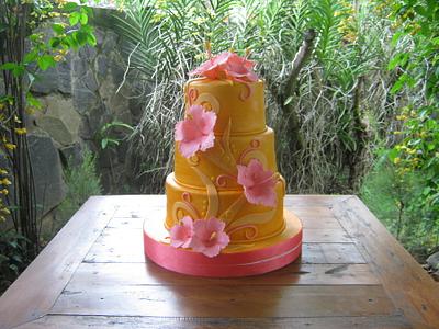 Hibiscus - Cake by Hannabel's Bakery