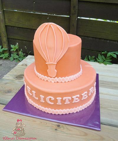 Hot air balloon - Cake by Wilma's Droomtaarten