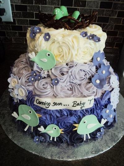 Purple Birdies - Cake by The Cakery 