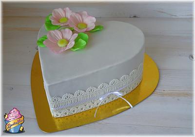 Wedding heart - Cake by zjedzma