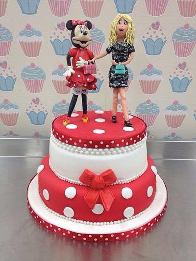 Minnie Mouse and Me - Cake by Alice Davies