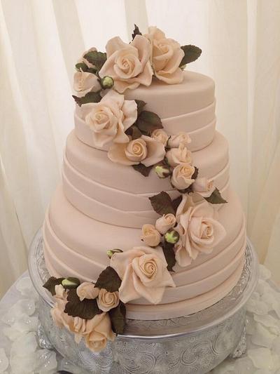 Ivory Wedding Cake - Cake by Dinki Cupcakes