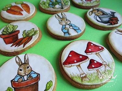 Peter the rabbit cookies - Cake by Willow cake decorations