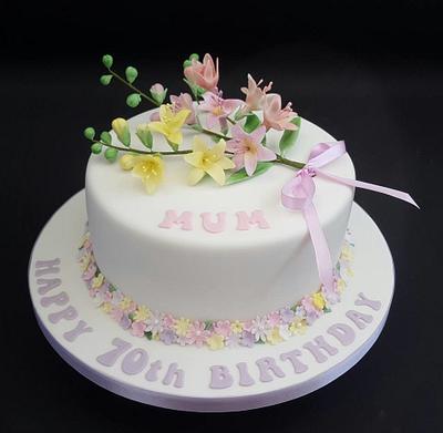 Freesia cake - Cake by Julie's Cake in a Box