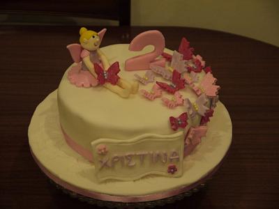 Little Fairy and butterflies - Cake by Marina Costa