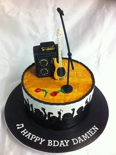 Bass Player Cake - Cake by Mardie Makes Cakes