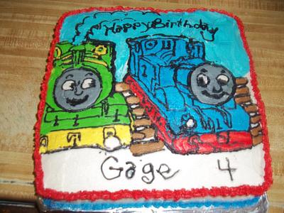 Thomas and Percy - Cake by Cindy White
