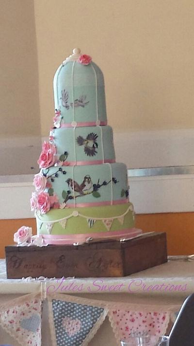 birdcage wedding cake - Cake by Jules Sweet Creations