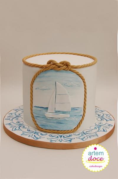 Sailing on Sport Cakes for Peace Collaboration - Cake by Margarida Guerreiro