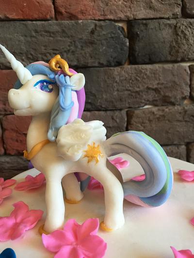 My little pony, Princess Celestia - Cake by DinaDiana
