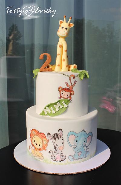 Giraffe and friends - Cake by Cakes by Evička