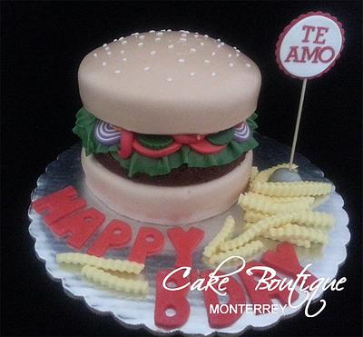 Burger and Fries - Cake by Cake Boutique Monterrey