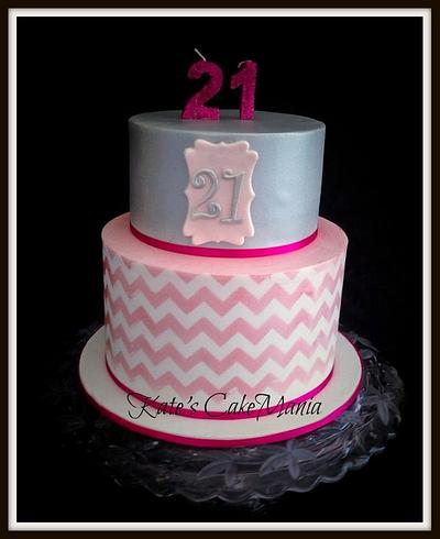 2014 - starting with a 21st bday cake - Cake by kate walker