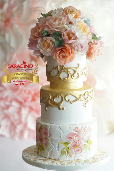 Flowery cake - Cake by Katarzynka
