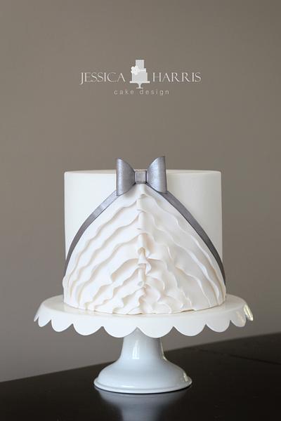 Simple Diagonal Ruffles - Cake by Jessica Harris