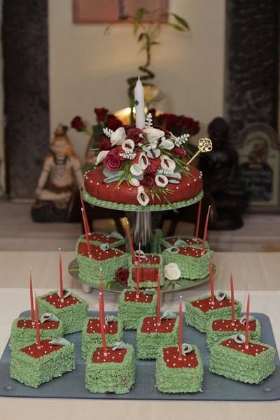 18th Birthday Cake with 18 cakes - Cake by Mary Yogeswaran
