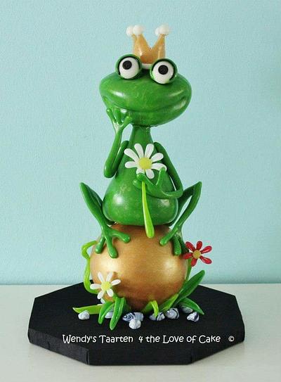 blown sugar frog prince  - Cake by Wendy Schlagwein