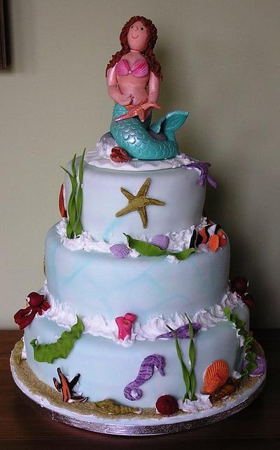 seaside theme cake - Cake by bakedatberryfield