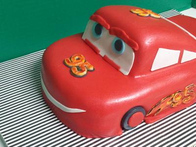 Lightening McQueen Cake - Cake by Cake Creations by Trish
