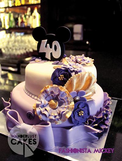 Fashionista Mickey - Cake by Wanderlust Cakes