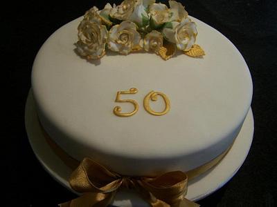 50th anniversary - Cake by Cakes and Cupcakes by Anita