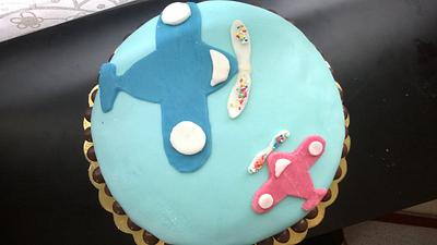 airplanes birthday cake for boys - Cake by evisdreamcakes