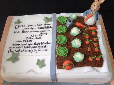Peter rabbit book cake - Cake by Mrs Macs Cakes