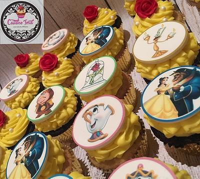 beauty and the beast cupcakes - Cake by Castaño torta Riham Ismail