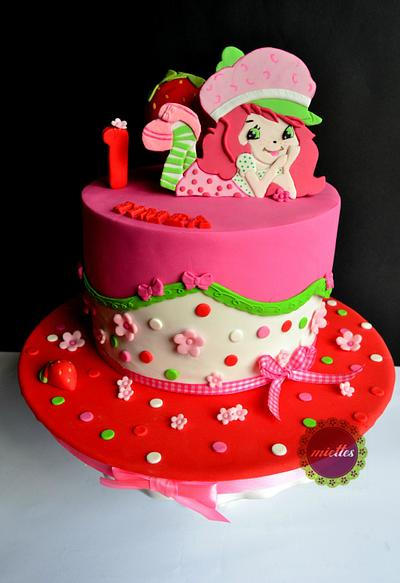 Strawberry Shortcake First Birthday - Cake by miettes