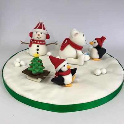 collaboration believe in the magic of christmas - Cake by Kaatje Fondant