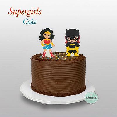 Torta Chocolate Supergirls - Cake by Dulcepastel.com